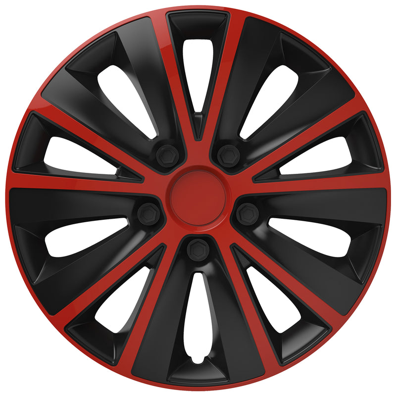 Swiss Drive 15" Rapide Red/Black Wheel Cover - 1102