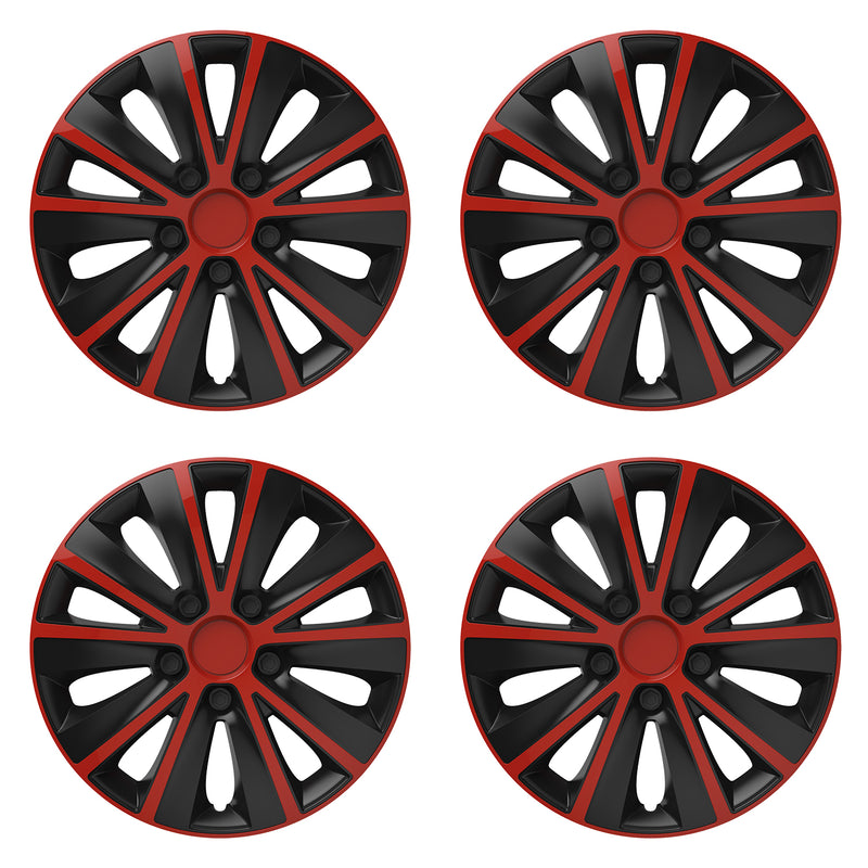 Swiss Drive 15" Rapide Red/Black Wheel Cover - 1102