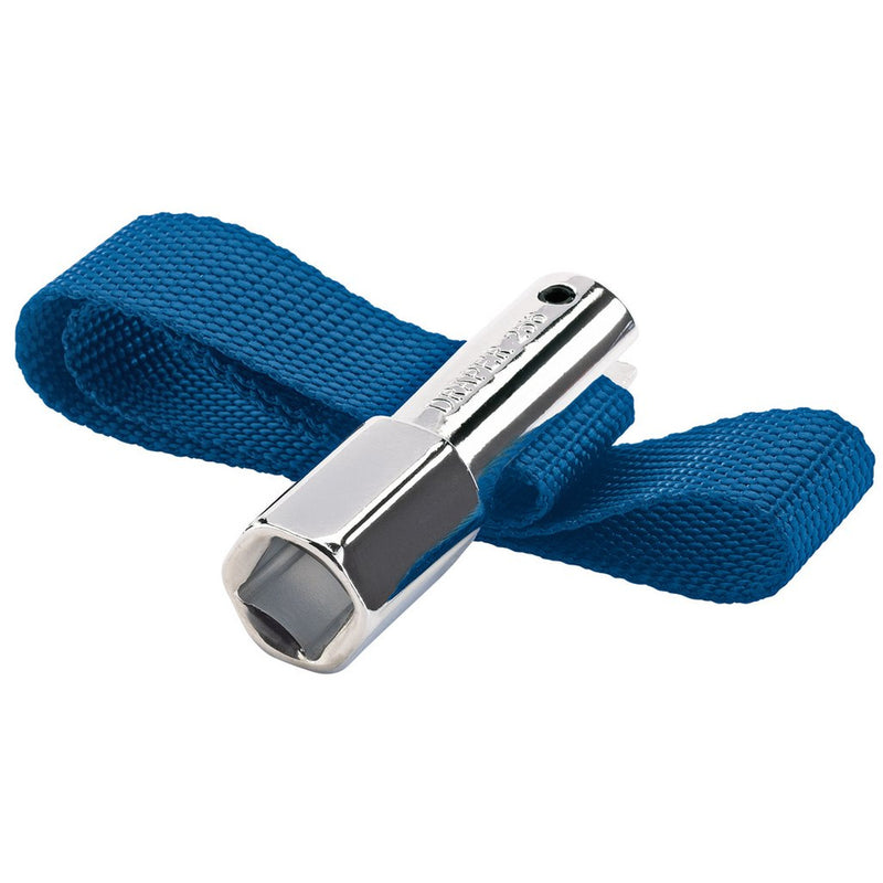 Draper Oil Filter Strap Wrench, 1/2" Sq. Dr. or 21mm, 120mm Capacity