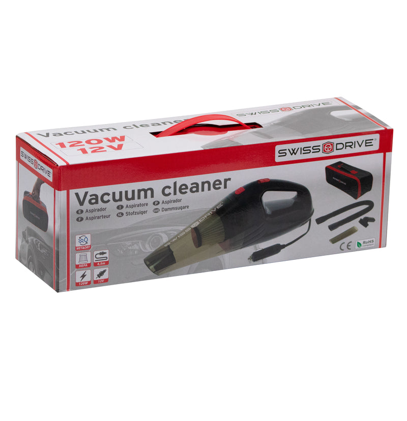 Swiss Drive 12V Car Vacuum Cleaner (120w) - 210111B
