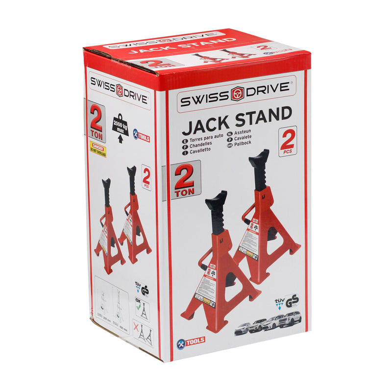 Swiss Drive Jack Stand 2-Ton (Pair) - 2202010