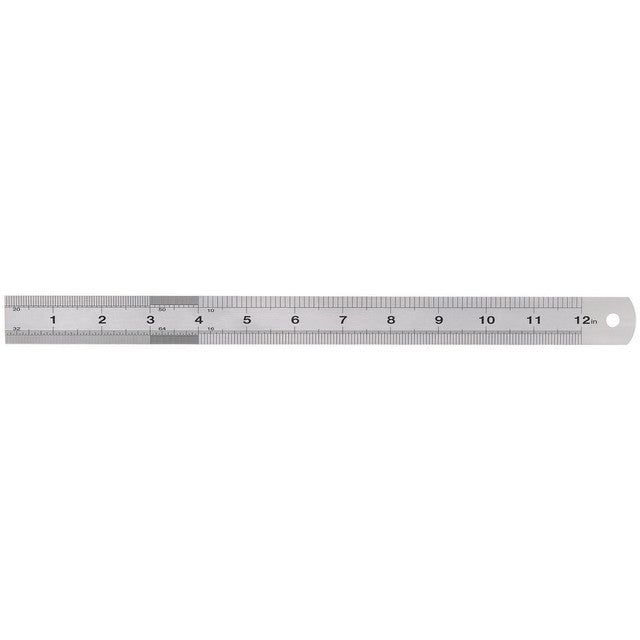 Draper Expert Stainless Steel Rule, 300mm, 12" - 22671