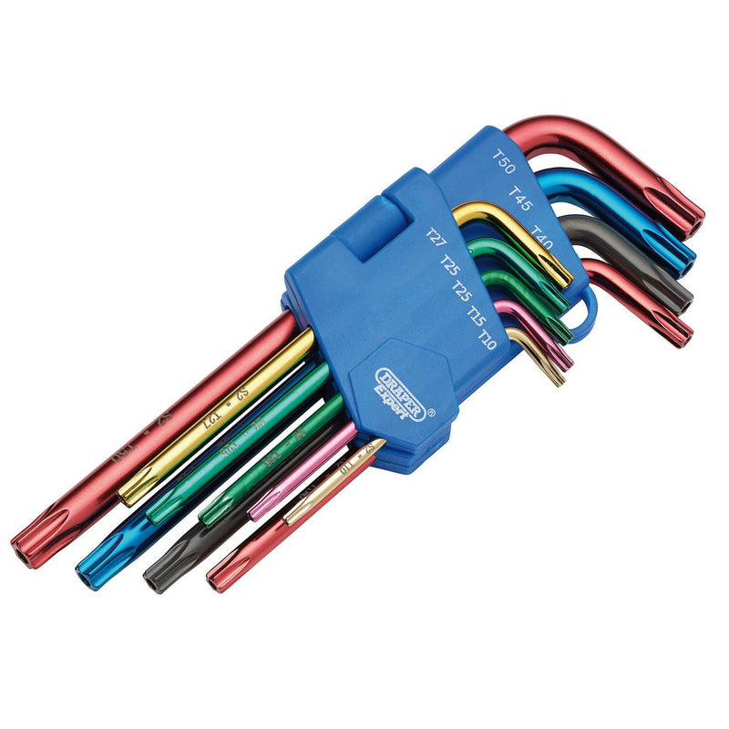 Draper TX-STAR® Security Coloured Hex. Key Set (9 Piece) - 24122