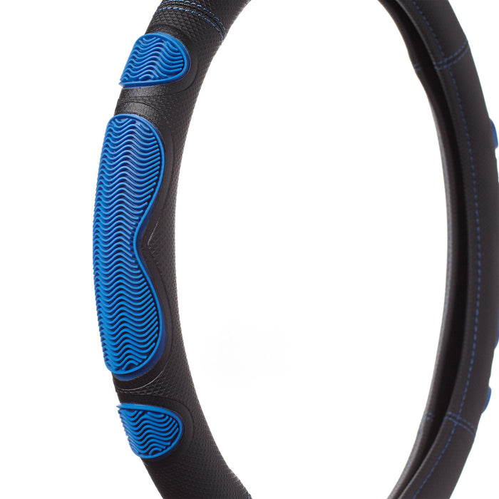 Swiss Drive Steering Wheel Cover Medium Black/Blue