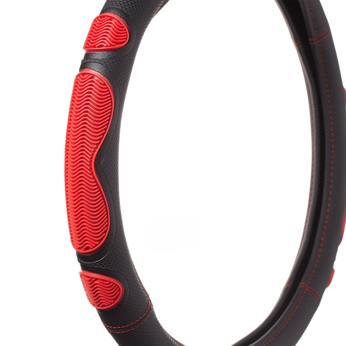 Swiss Drive Steering Wheel Cover Medium Black/Red