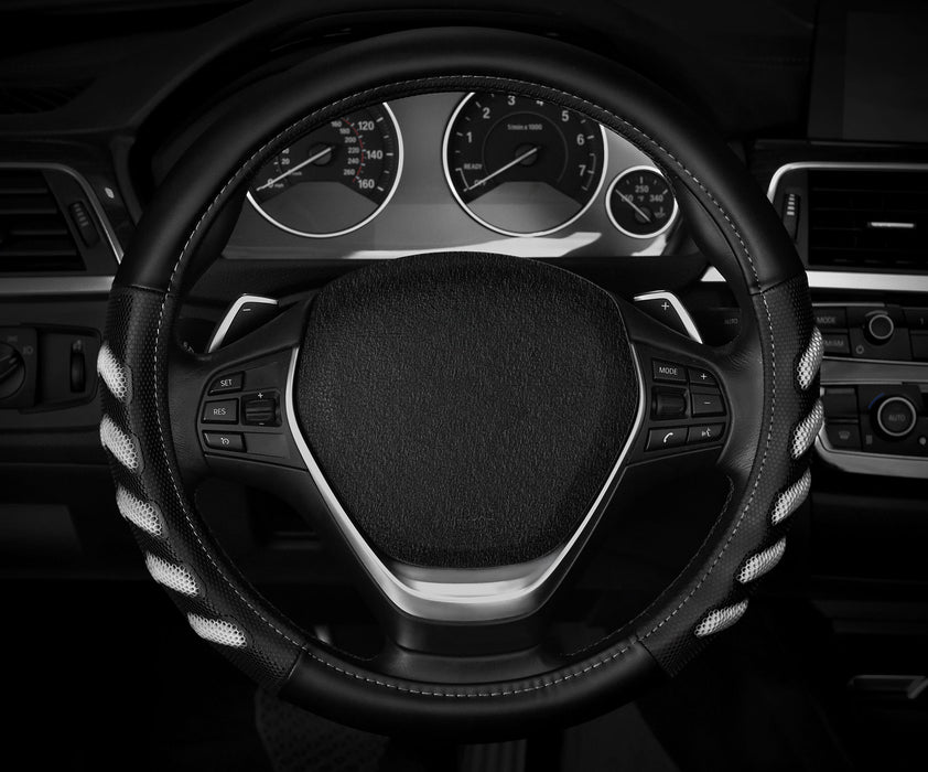 Swiss Drive Steering Wheel Cover Medium Black/Grey