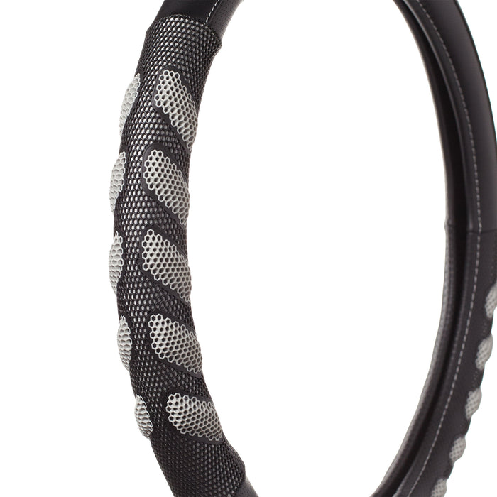 Swiss Drive Steering Wheel Cover Medium Black/Grey