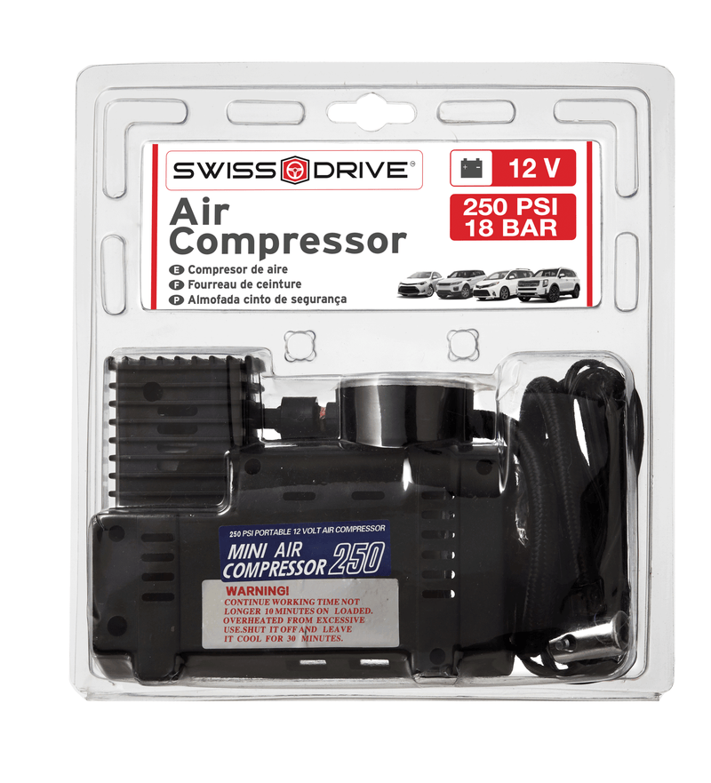 Swiss Drive 12 V Air Compressor 18 Bar, 250psi - 2707012