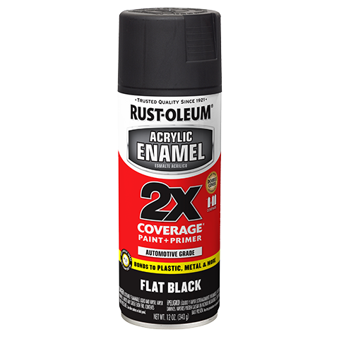 Rust-Oleum Acrylic Enamel 2X - Flat Black