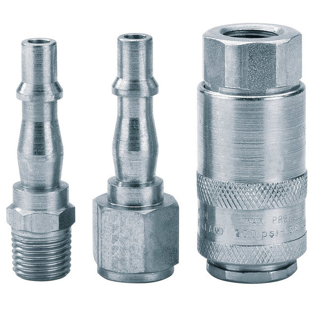 Draper 1/4" BSP Air Line Coupling Set (3 Piece) - 37844
