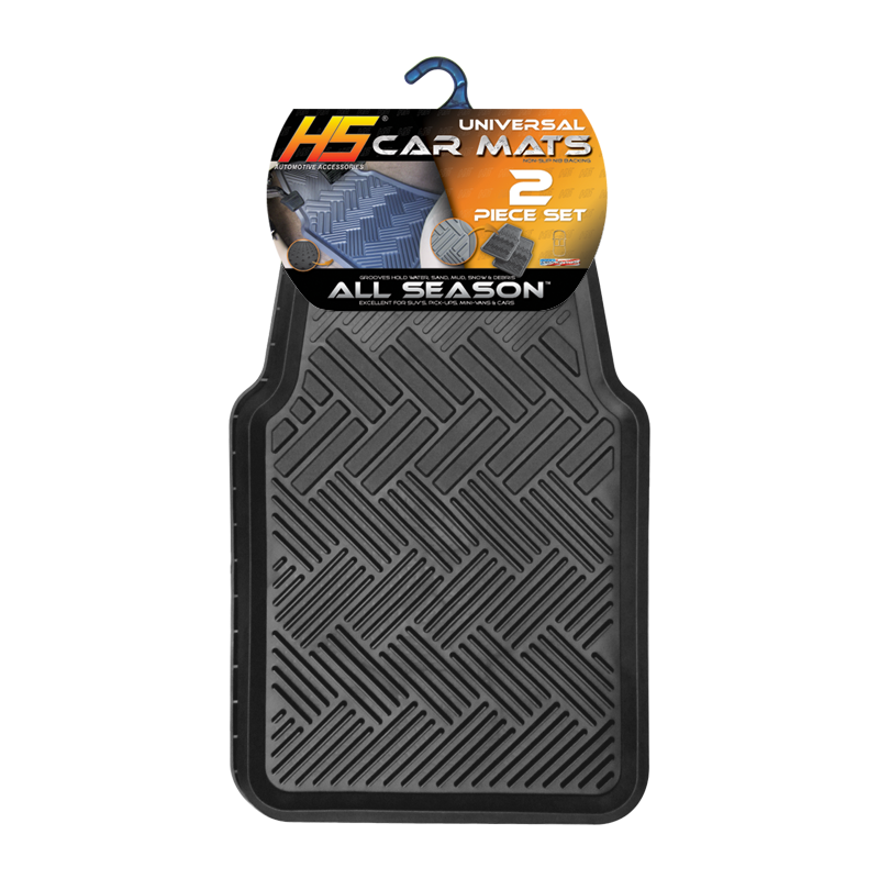 HS All Season Car Mat 2 Piece - Black