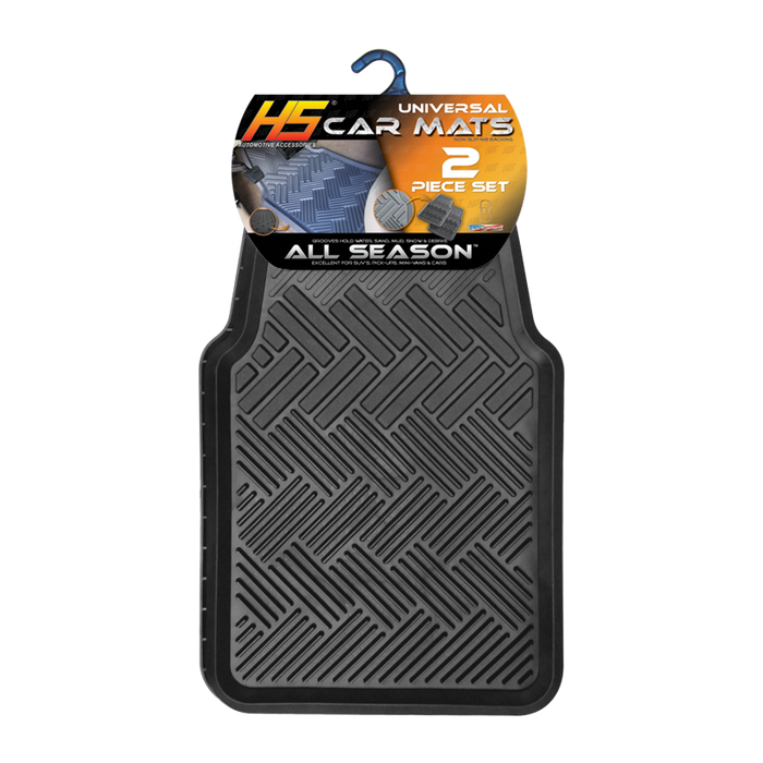 HS All Season Car Mat 2 Piece - Black