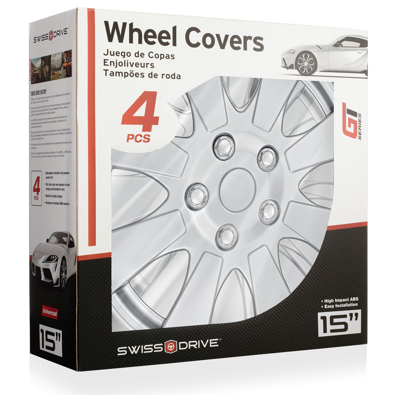 Swiss Drive 15" Forza Silver Wheel Cover - 5070137