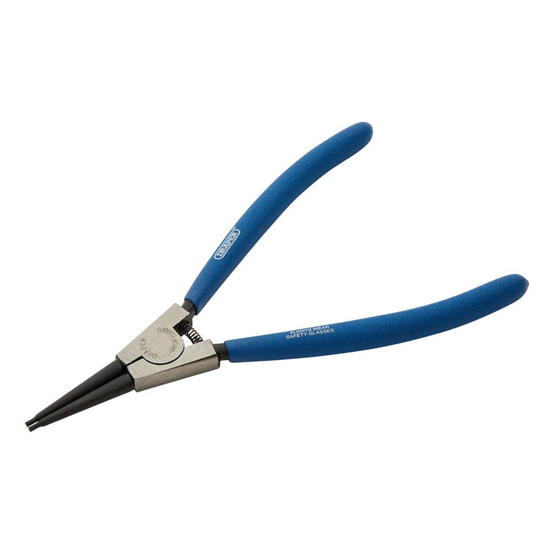 Draper Straight Tip External Circlip Pliers, 210mm - 56423
