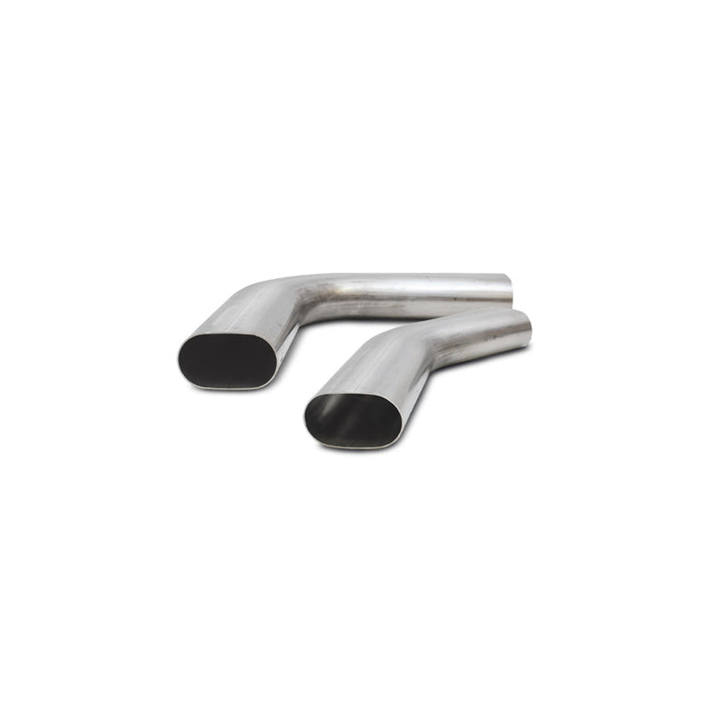 Vibrant Performance 304 Stainless Steel Oval Horizontal Plane Mandrel Bend