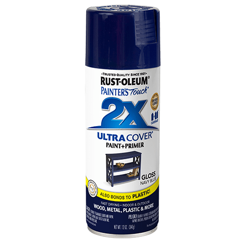 Rust-Oleum 2X Ultra Cover Gloss Spray Paint, Navy Blue - 334041