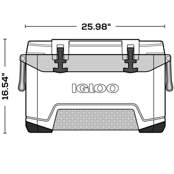 Igloo BMX 52 QT Cooler (Rugged Blue/Tactical Grey)