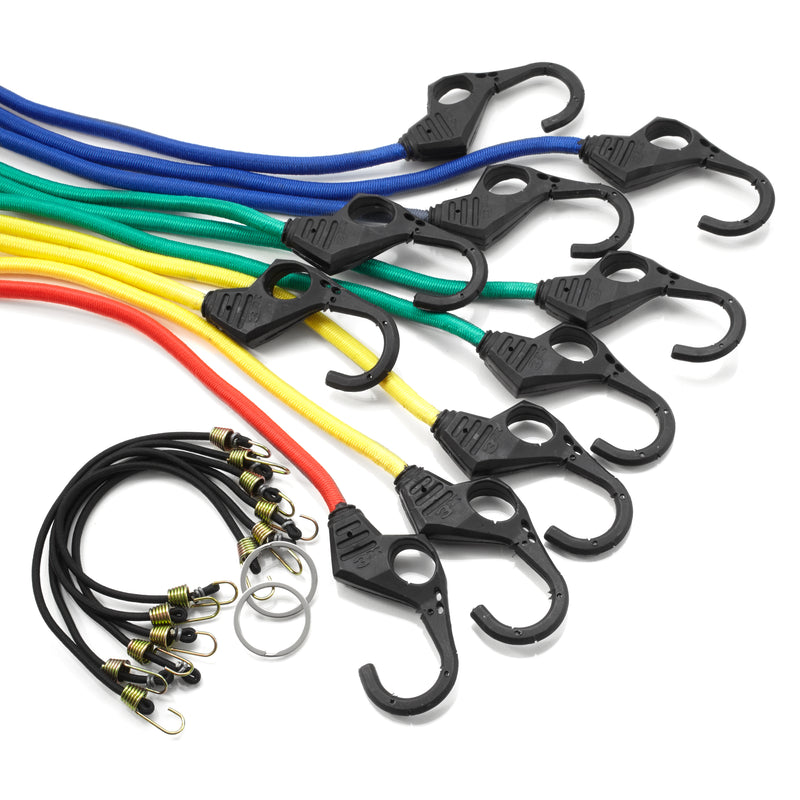 Swiss Drive Heavy Duty Bungee Cords (18 Pc) - BNCRD18