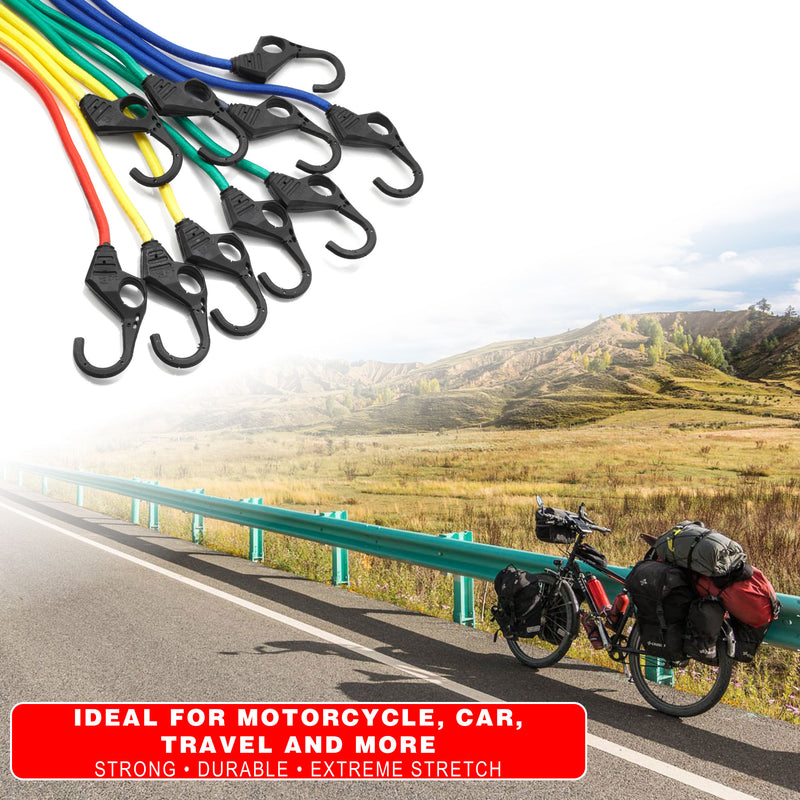 Swiss Drive Heavy Duty Bungee Cords (18 Pc) - BNCRD18