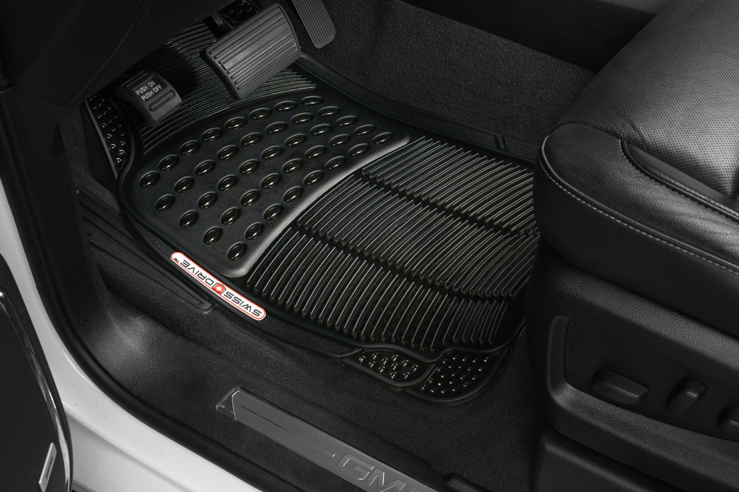 Swiss Drive All Weather Floor Mat 4 Piece Smoke