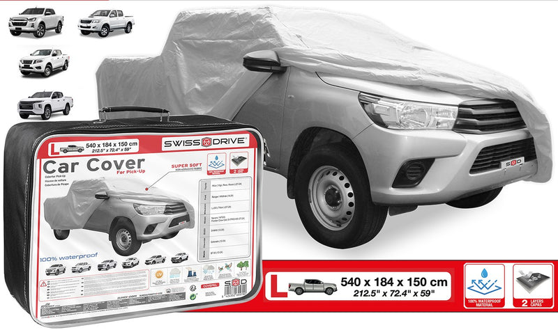Swiss Drive Breathable Pick-Up Cover L 540x184x150cm - COVEPKL