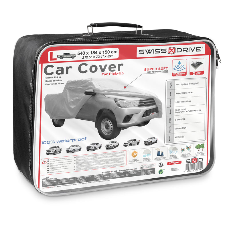 Swiss Drive Breathable Pick-Up Cover L 540x184x150cm - COVEPKL
