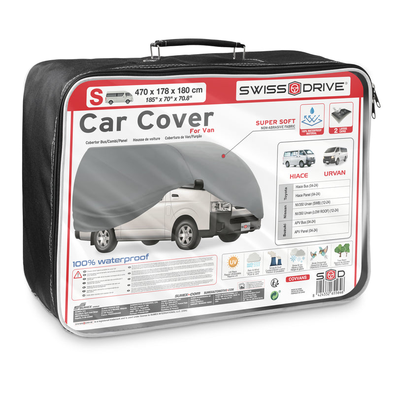 Swiss Drive Breathable Bus Cover Small 470x178x180cm - COVVANS