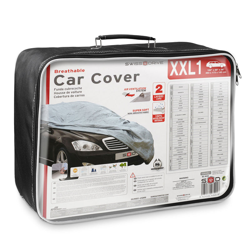 Swiss Drive Breathable Car Cover XXL1 463x173x143cm