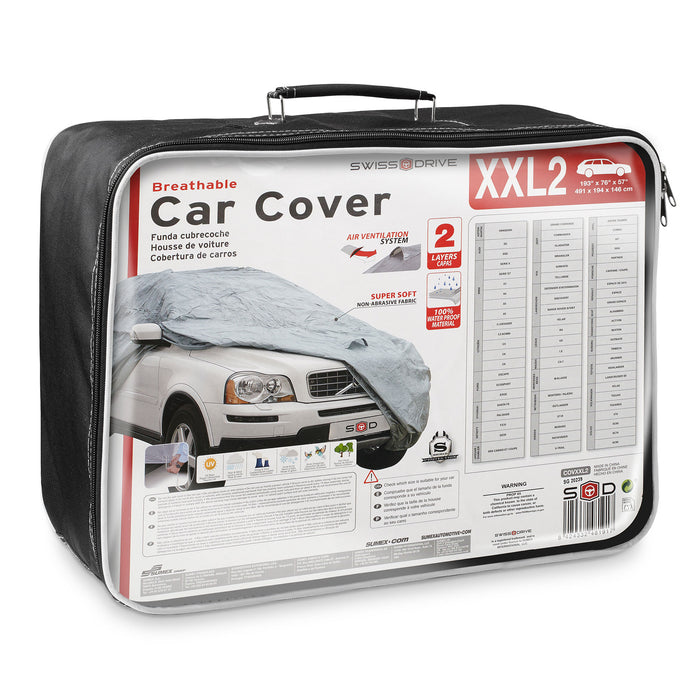 Swiss Drive Breathable Car Cover XXL2 491x194x146cm