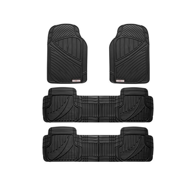 Swiss Drive All Weather Floor Mat 7 Seater 4 Piece Black