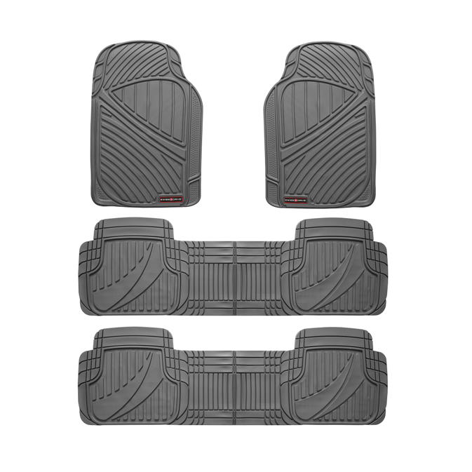 Swiss Drive All Weather Floor Mat 7 Seater 4 Piece Grey