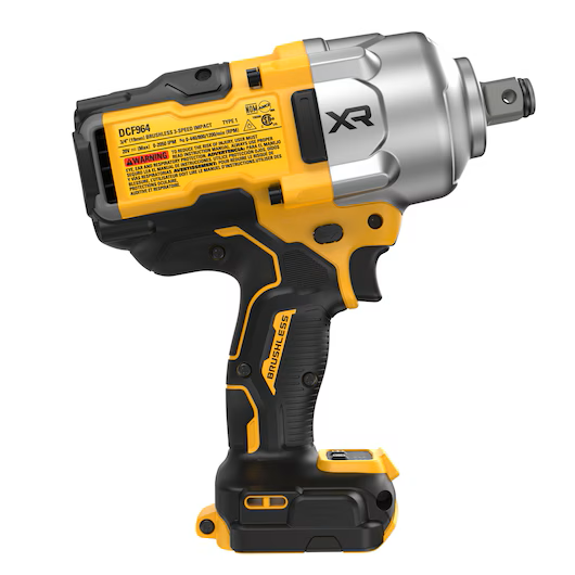 20V MAX* XR® Brushless Cordless 3/4 In. High Torque Impact Wrench with Hog Ring Anvil (Tool Only)