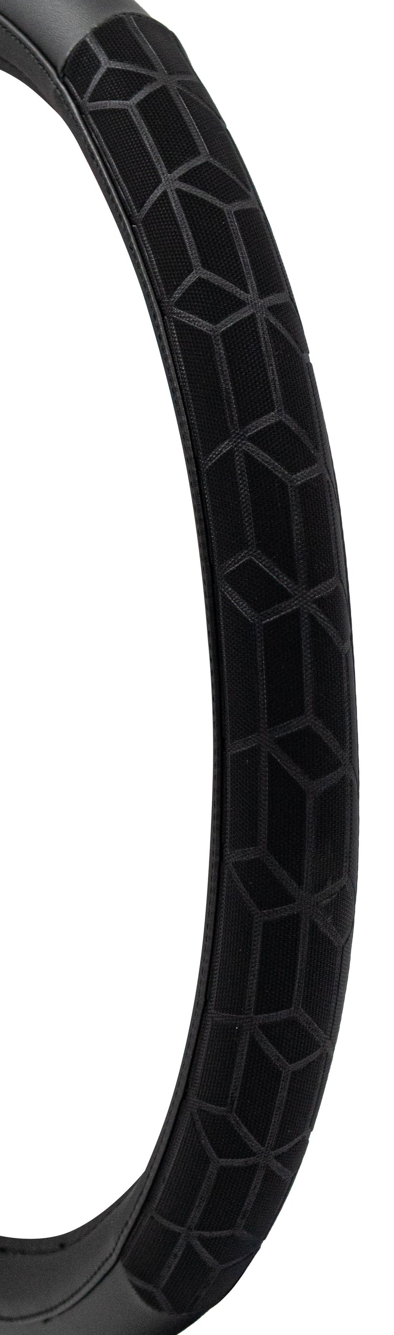 Swiss Drive Steering Wheel Cover Medium Black/Black- FVPRSBK