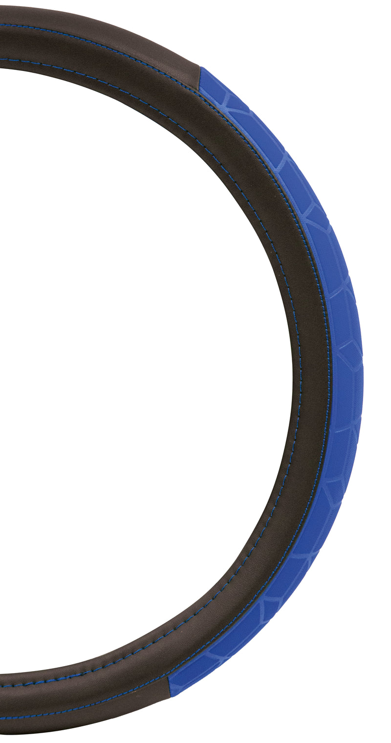Swiss Drive Steering Wheel Cover Medium Black/Blue- FVPRSBL