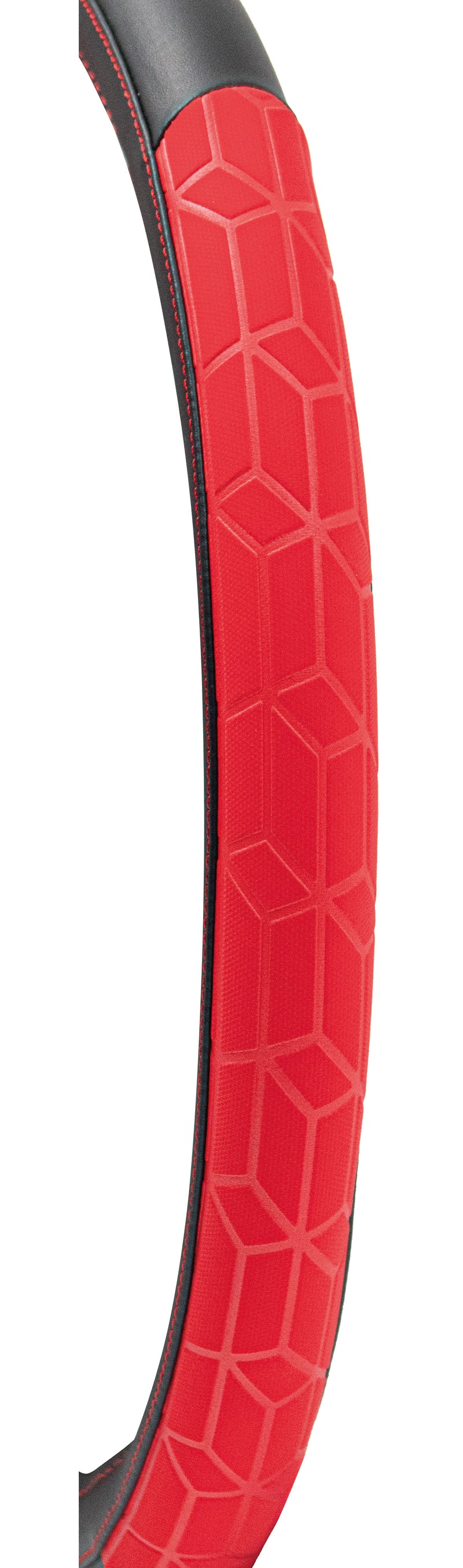 Swiss Drive Steering Wheel Cover Medium Black/Red - FVPRSRD