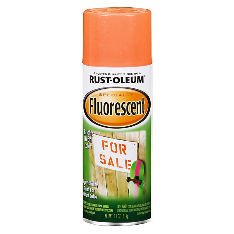 Rust-Oleum Fluorescent Spray, Fluorescent Orange - 342568