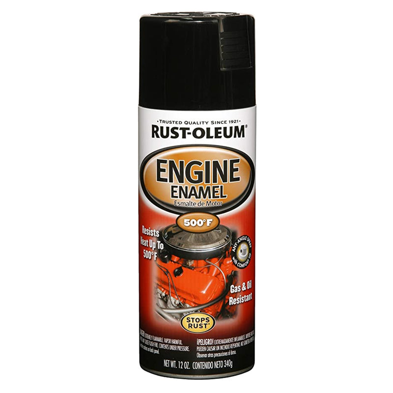 Rust-Oleum 500° Engine Enamel, Gloss Black - 248932