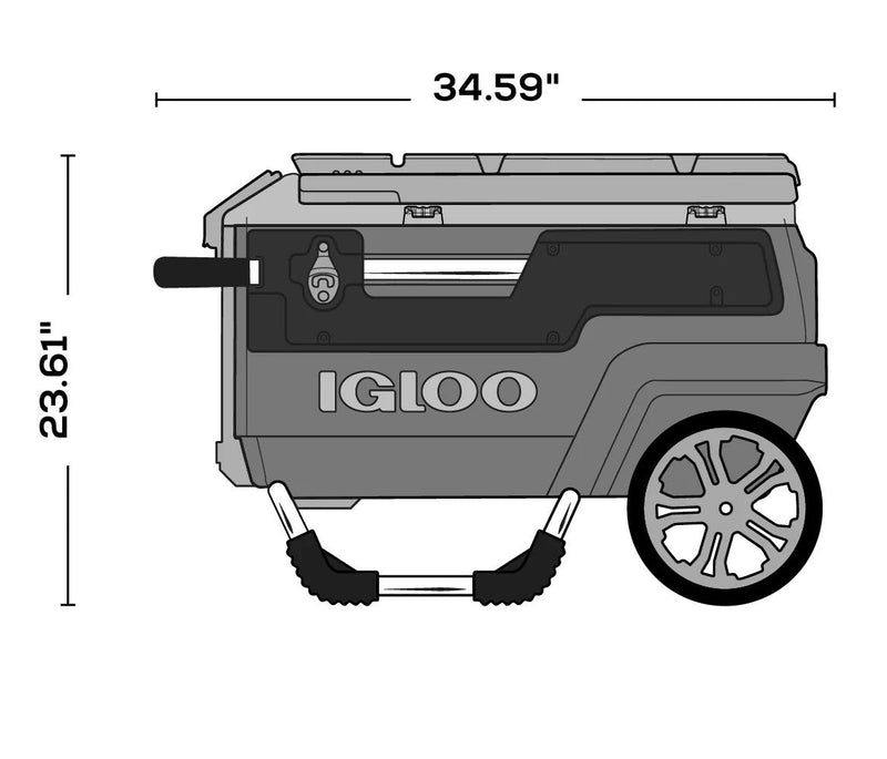 Igloo Trailmate Journey 70 QT Cooler (Rugged Blue/Tact Grey/Black)