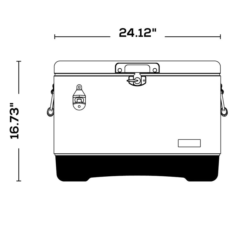 Igloo Legacy Cooler 54 QT Cooler (Stainless Steel)