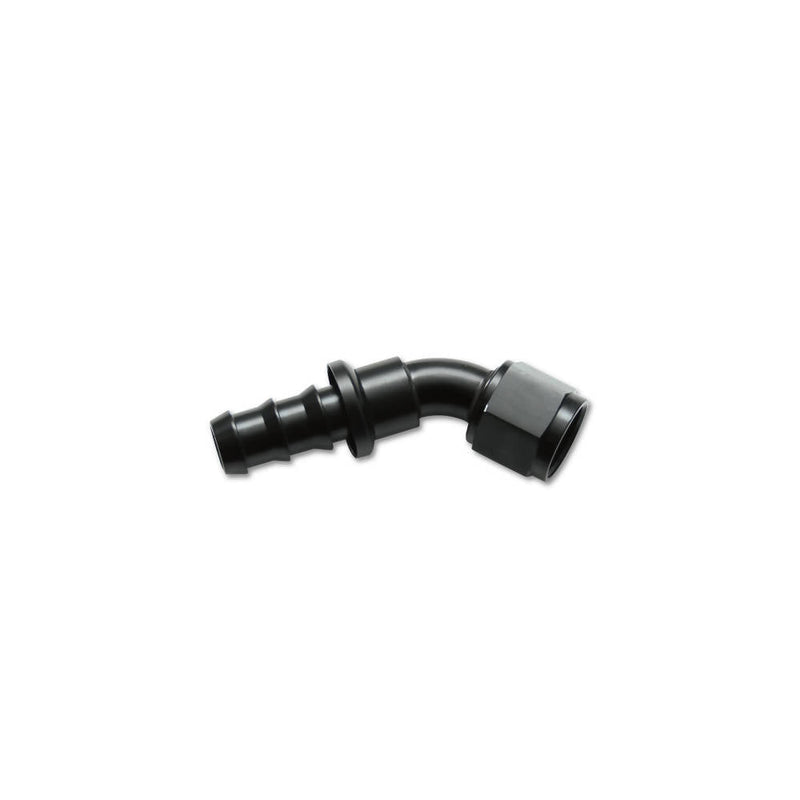 Vibrant Performance Push-On 45 Degree Hose End Elbow Fitting; Size: -10AN - 22410