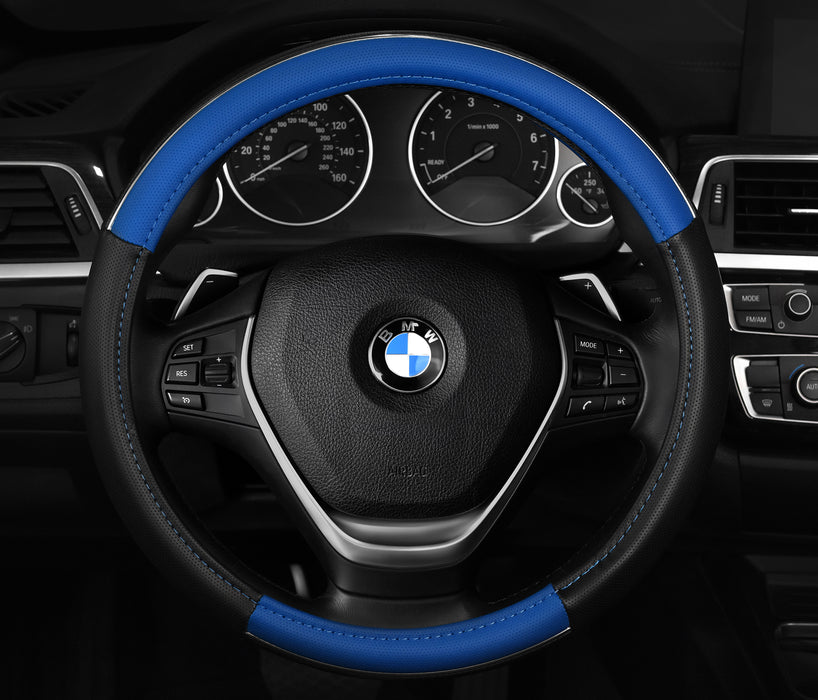 Swiss Drive Steering Wheel Cover Medium Black/Blue