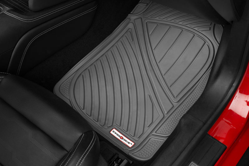 Swiss Drive All Weather Floor Mat 3 Piece Grey