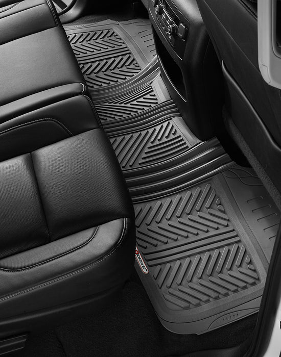 Swiss Drive All Weather Floor Mat 3 Piece Grey