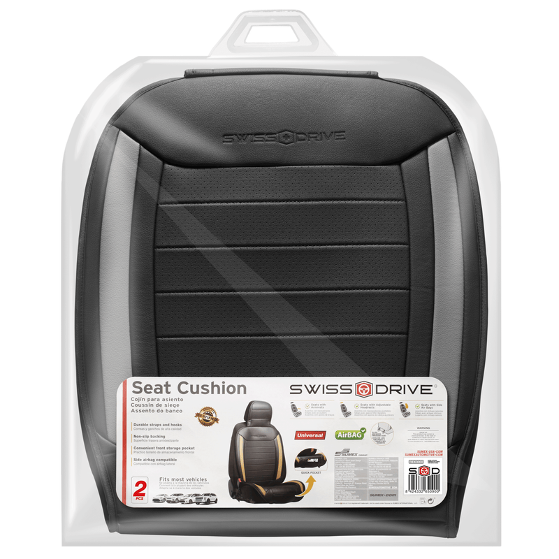 Swiss Drive Seat Cover Excelsior Black/Grey - REX3000