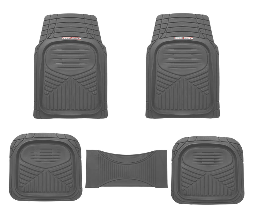 Swiss Drive All Weather Floor Mat 5 Piece Grey