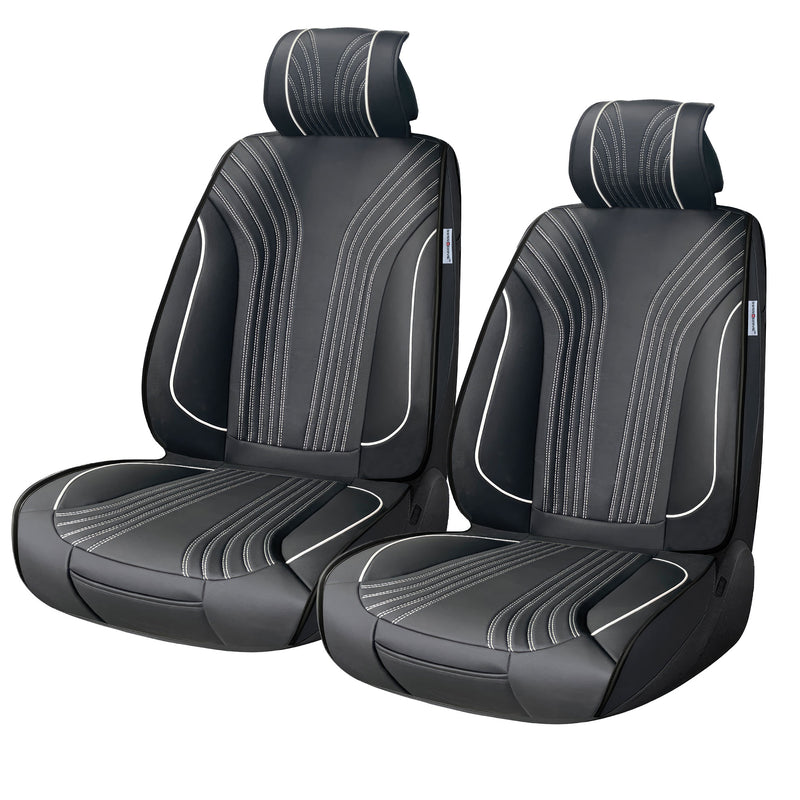 Swiss Drive Seat Cover Prestige Black/White - SCA020W
