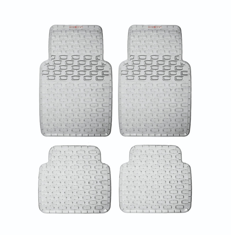 Swiss Drive Shield Floor Mat 4 Piece Clear Grey - SHLD40G