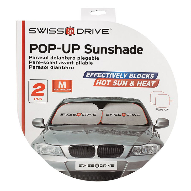 Swiss Pop-Up Sunshade 2 Pcs - SLV2PCS