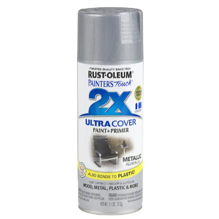 Rust-Oleum 2X Ultra Cover Gloss Spray Paint - Aluminum