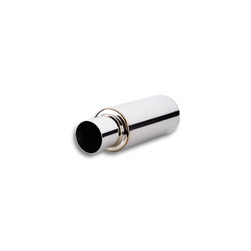 Vibrant Performance TPV Universal Muffler, 4" Round Straight Cut Tip - 1057